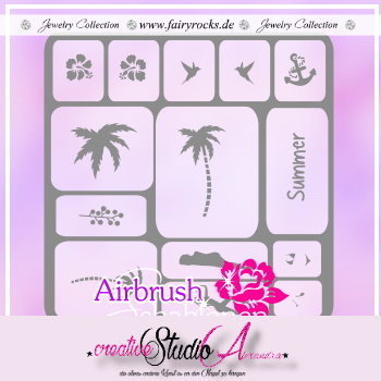 Airbrush Schablone Schmuck Mix :26