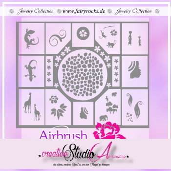 Airbrush Schablone Schmuck Mix :34