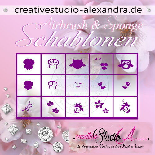 Airbrush Schablone Schmuck Mix II :08
