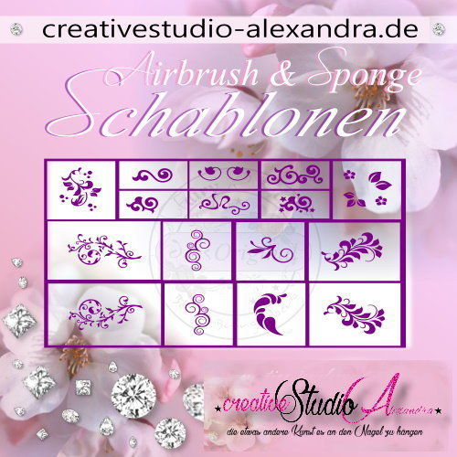Airbrush Schablone Schmuck Mix II :11