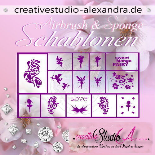 Airbrush Schablone Schmuck Mix II :13