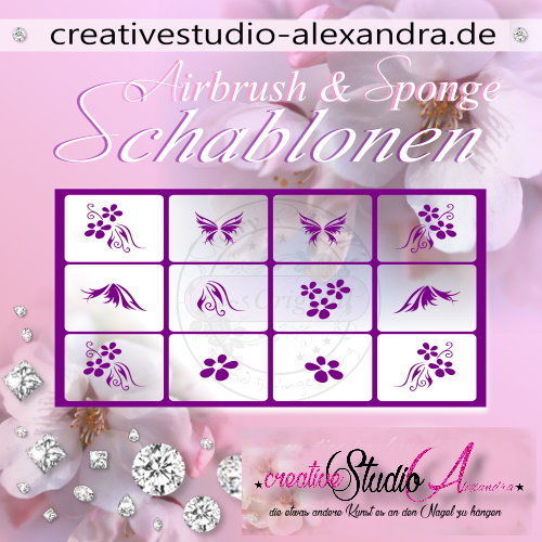 Airbrush Schablone Schmuck Mix II :12