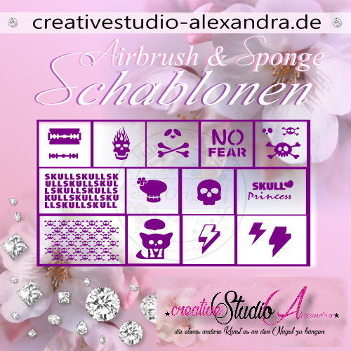 Airbrush Schablone Schmuck Mix II :10