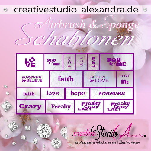 Airbrush Schablone Schmuck Mix II :18