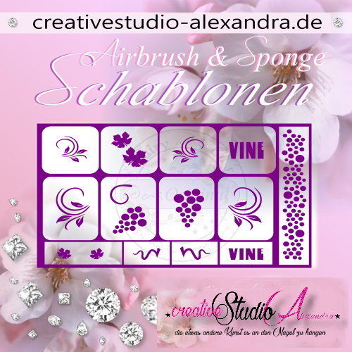 Airbrush Schablone Schmuck Mix II :25