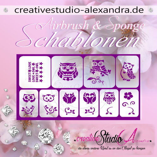 Airbrush Schablone Schmuck Mix II :26
