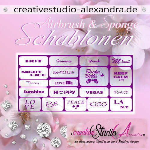 Airbrush Schablone Schmuck Mix II :31