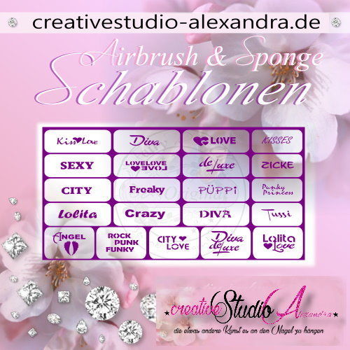 Airbrush Schablone Schmuck Mix II :29