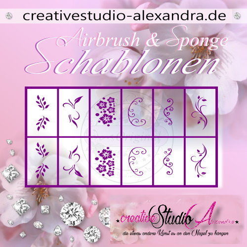 Airbrush Schablone Schmuck Mix II :33