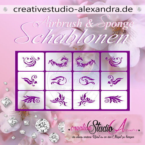 Airbrush Schablone Schmuck Mix II :36