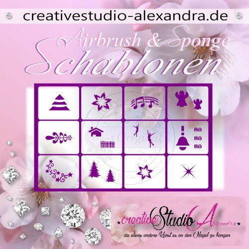 Airbrush Schablone Schmuck Mix II :38