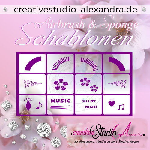 Airbrush Schablone Schmuck Mix II :37