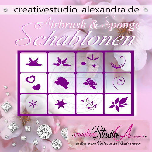 Airbrush Schablone Schmuck Mix II :40