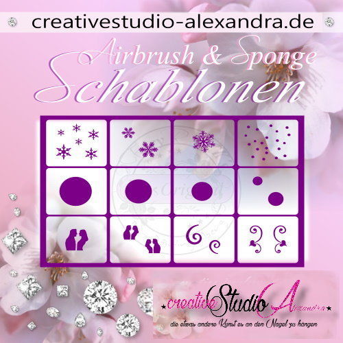 Airbrush Schablone Schmuck Mix II :41