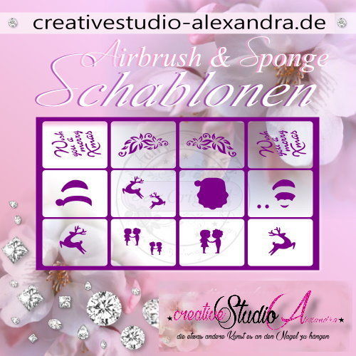 Airbrush Schablone Schmuck Mix II :42