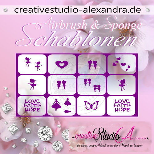 Airbrush Schablone Schmuck Mix II :45