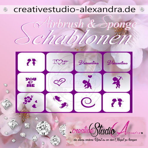 Airbrush Schablone Schmuck Mix II :46