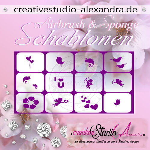 Airbrush Schablone Schmuck Mix II :47