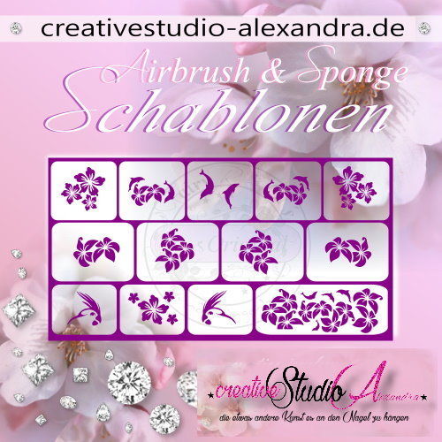 Airbrush Schablone Schmuck Mix II :50