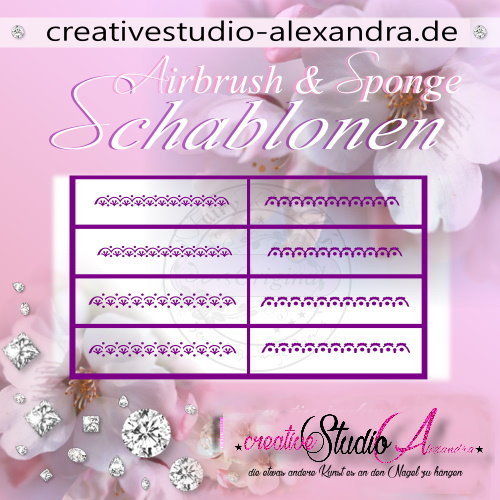 Airbrush Schablone Schmuck Mix II :52