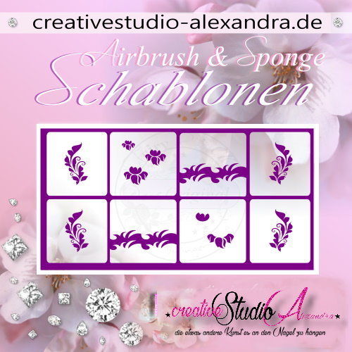 Airbrush Schablone Schmuck Mix II :55
