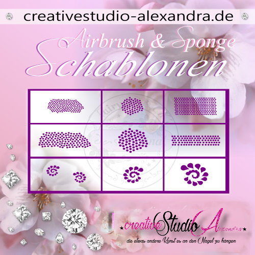 Airbrush Schablone Schmuck Mix II :54