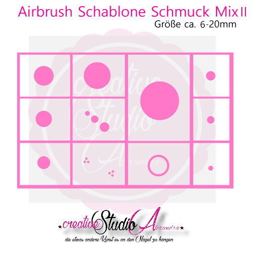 Airbrush Schablone Schmuck Mix II :57