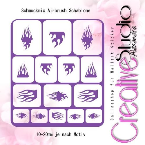 Airbrush Schablone Schmuck Mix :106